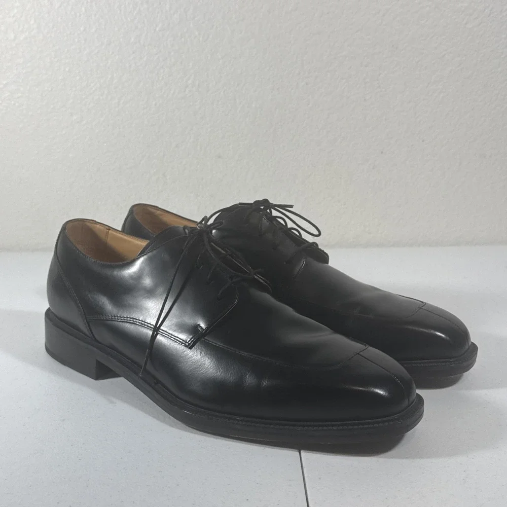 Rockport Style Leader 2 Men Size 13 M Black Leather Split Toe Oxford Dress Shoes